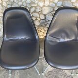4 DSX chairs, fiberglass, Charles & Ray Eames for Herman Miller 1980