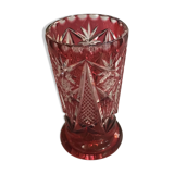 Bohemian crystal vase
