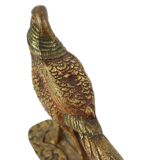 Statue de faisan en bronze doré, XIXe siècle
