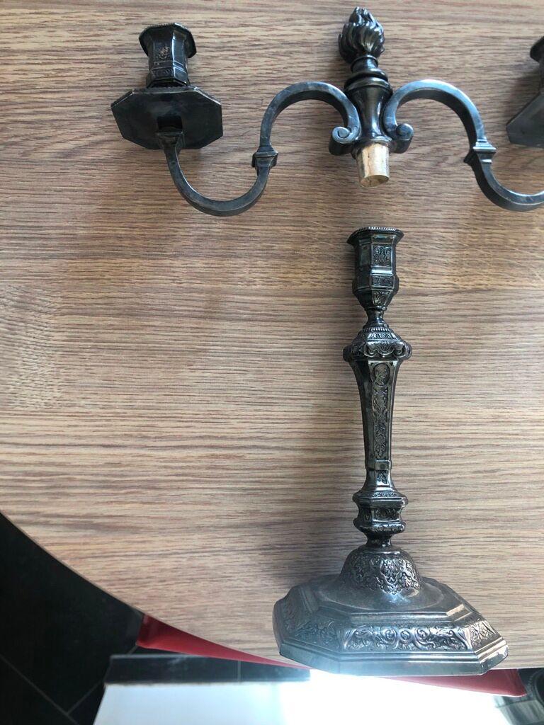2 candelabras late nineteenth century