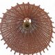 Suspension en osier rustique des années 1950, Espagne.