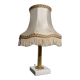 Marble table lamp and antique golden column