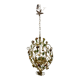 Italian Tole Flower Chandelier, 1960s