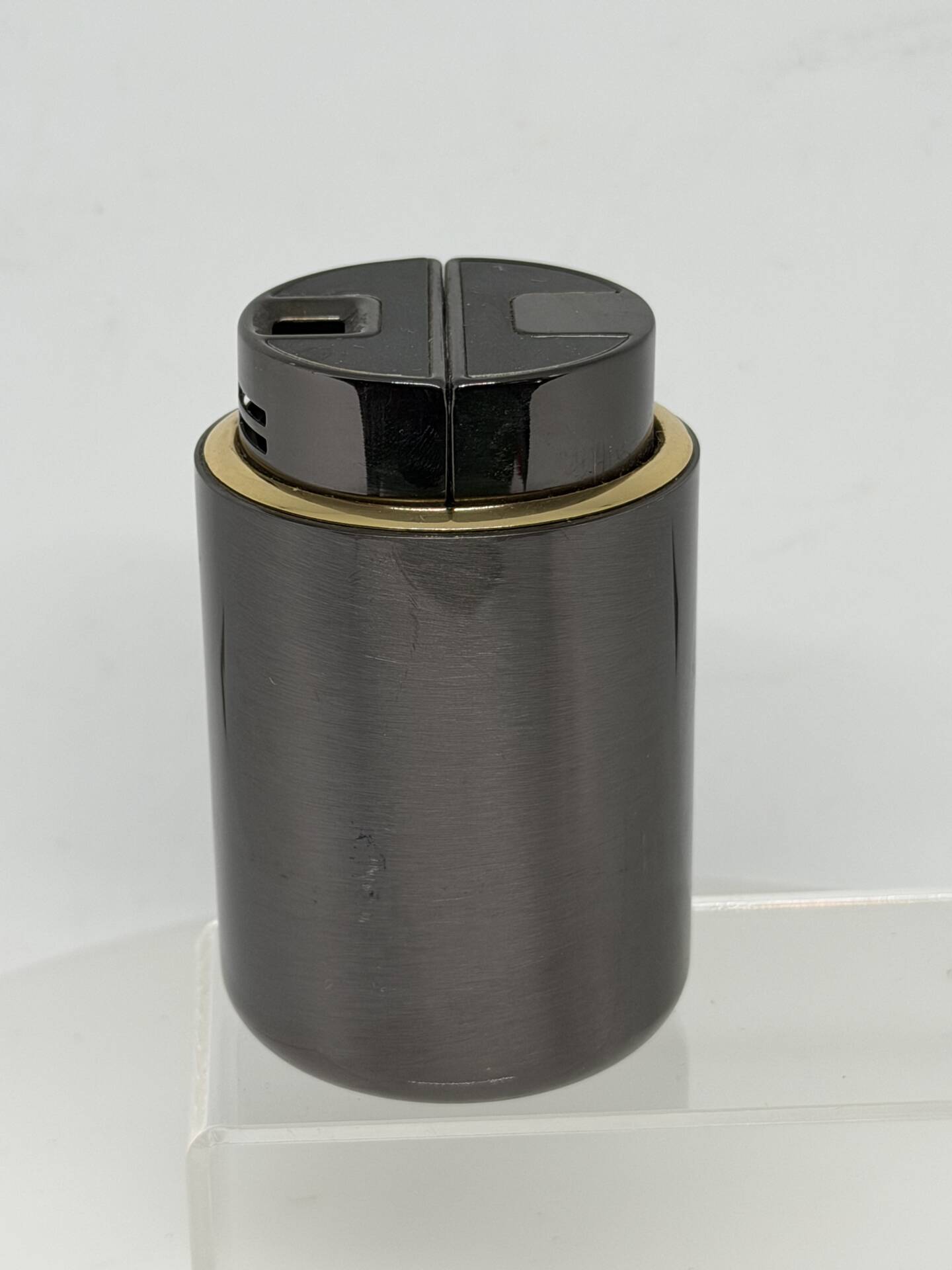 Minimalist Vintage SAROME Japan Table Lighter Modernist in Metal
