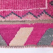 Tapis de couloir oriental Oushak rose saumon, 96 x 318 cm