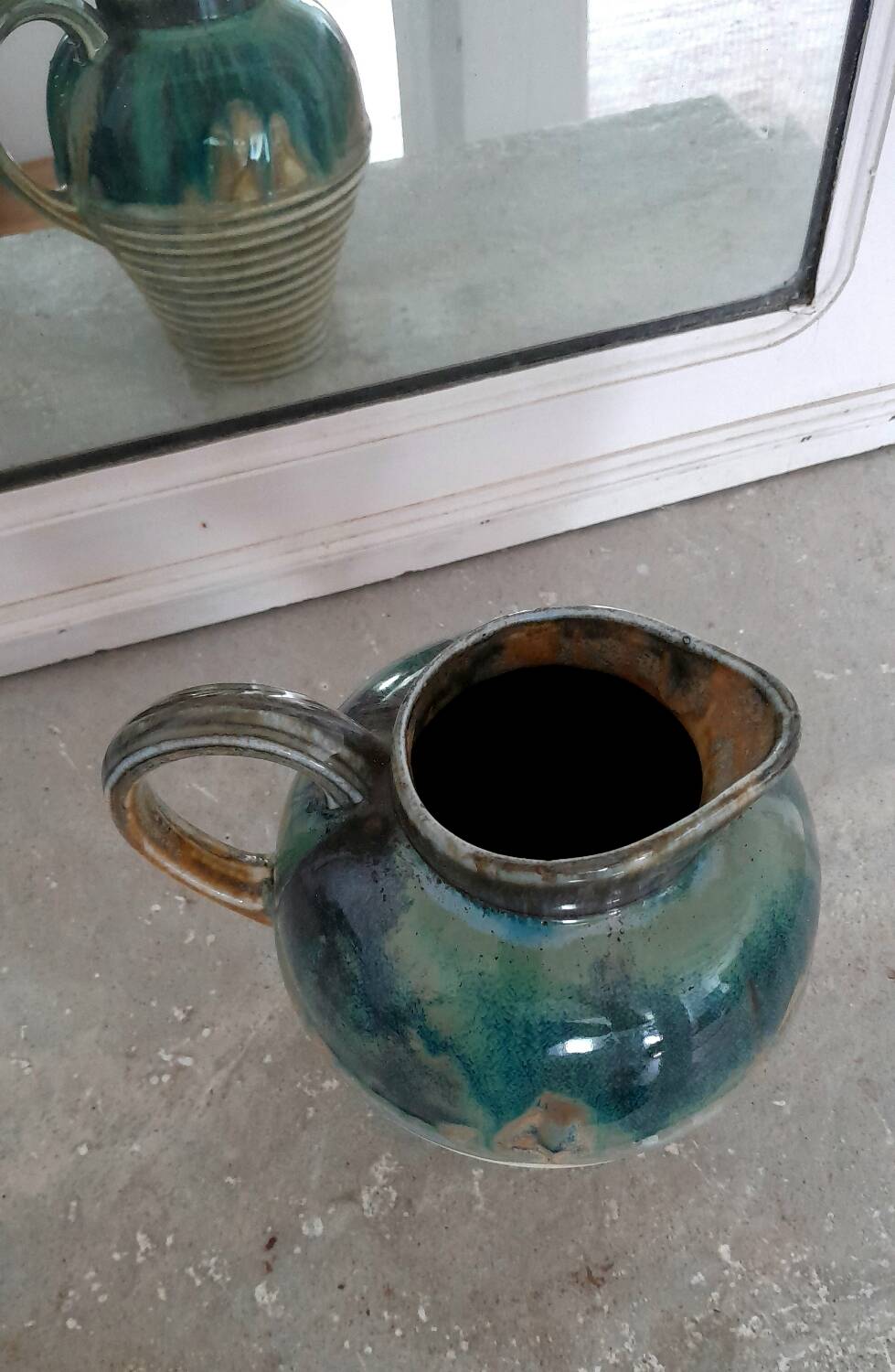 Stoneware pitcher