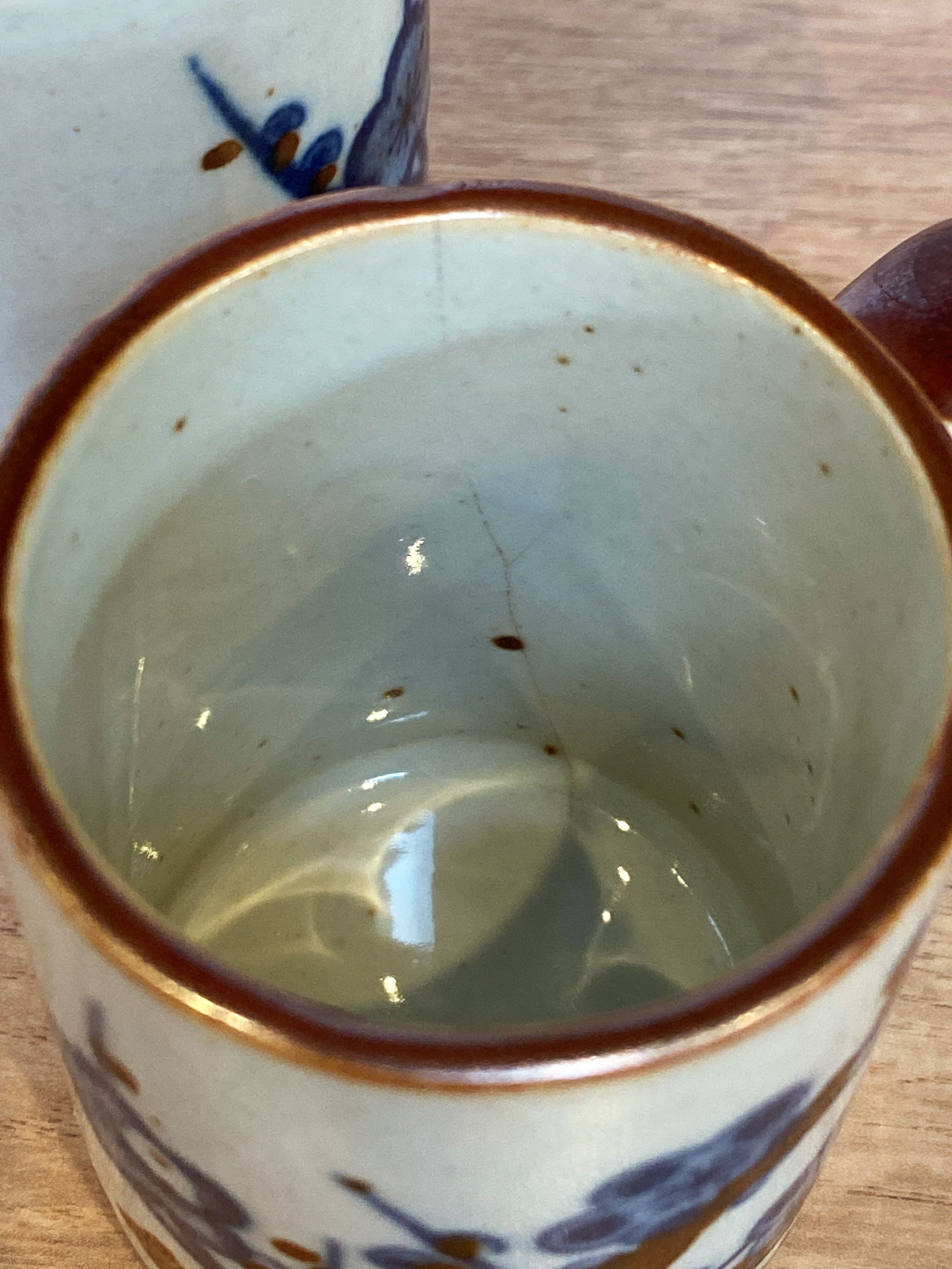 Set of 6 stoneware coffee cups