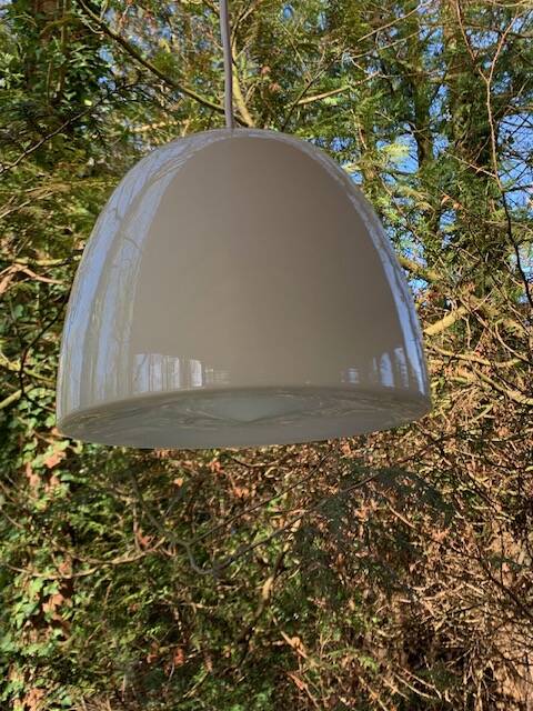 Opaline pendant light Denmark 70s