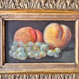 Still Life with Peaches and White Grapes