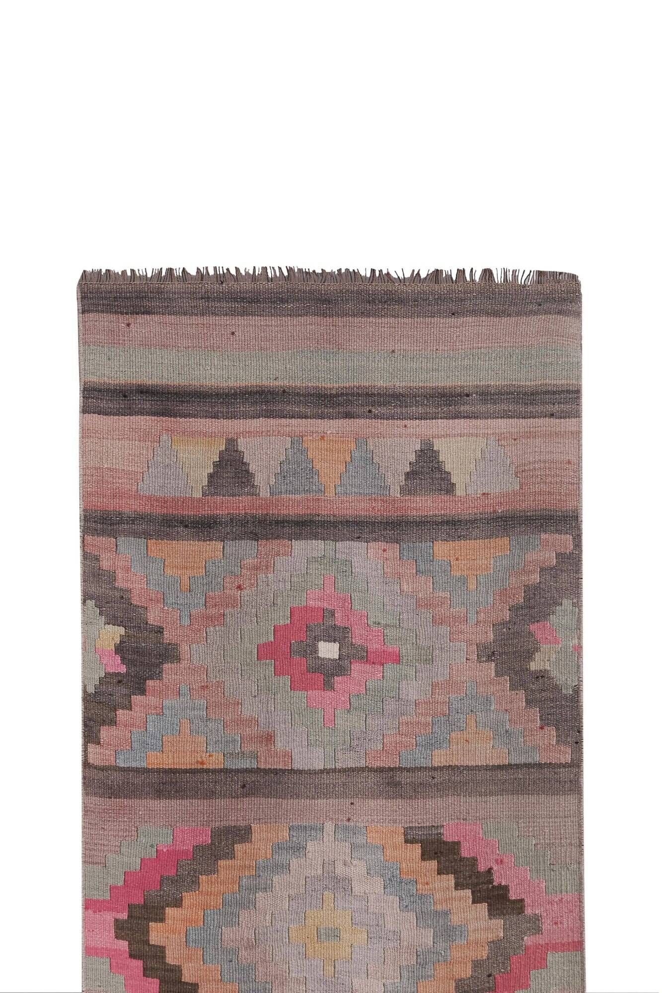 Vintage Turkish hallway rug 81x660 cm
