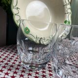 Set of 5 crystal cups