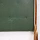 Vintage coat rack in brass, faux leather and glass, Italy, 1950s