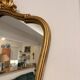 Antique Oval Wall Mirror Gold Louis XV Style Rocaille Rococo 78m