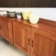 Buffet scandinave en teck massif, Danemark années 1960