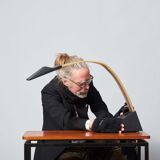 Nastro table lamp, Alberto Fraser for Stilnovo