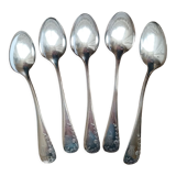 Set of 5 monogrammed spoons Armand Frenais