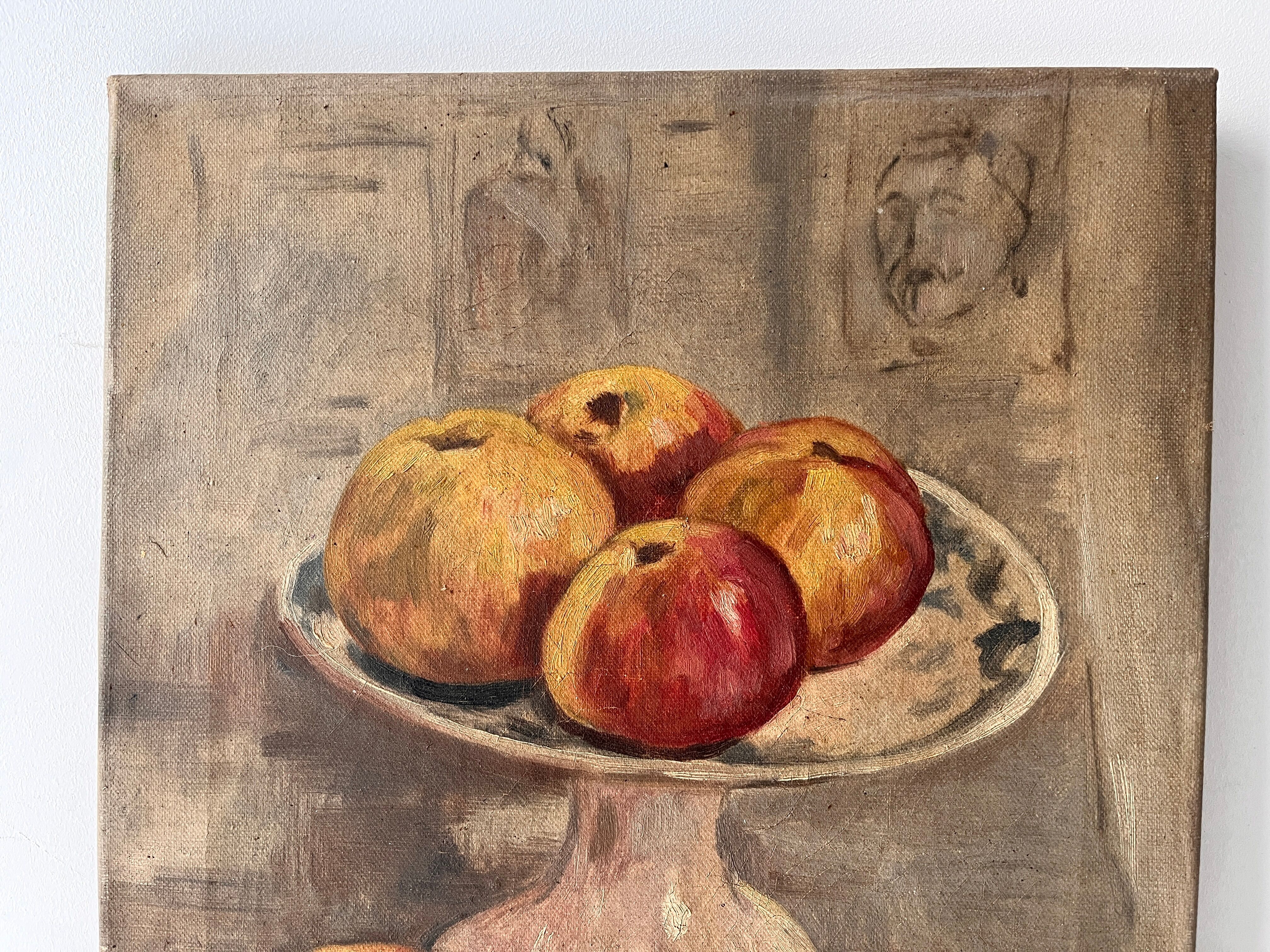Still Life with Apples circa 1930, oil painting on canvas