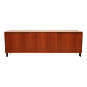 1960s sideboard in walnut with sliding doors, 180cm