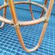 Saddle in rattan and caning