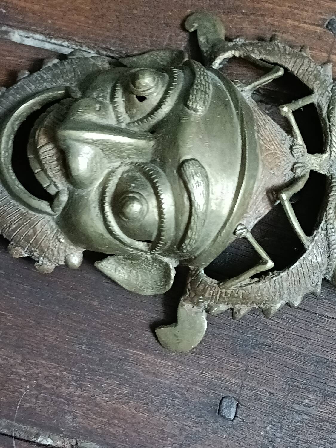 African bronze mask