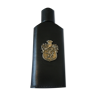 Empty bottle for wiskies or alcohol sheathed in black leather