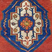 Turkish YAHYALI vintage anatomy rug handmade in wool - 131 x 227