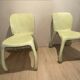 Pair of 50's 70's designer fiberglass chairs