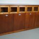 Vintage Dutch Beech & Oak Haberdashery Shop / Grain Cabinet, 1950s