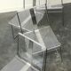 Filglass chairs by Jacques Charpentier plexi 1970