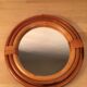 Miroir rond rotin 30 cm