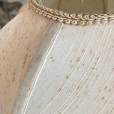 Retro wrought iron and pearl lamp