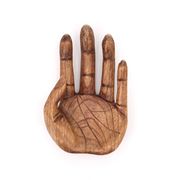 Vide poche en bois en forme de main, vintage