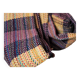 Couverture khadi, tissé main en laine recyclé par Storie