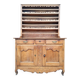 Antique sideboard, solid wood farmhouse furniture.