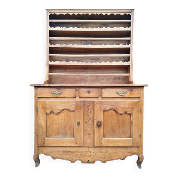 Antique sideboard, solid wood farmhouse furniture.