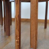 4 modernist cream chairs