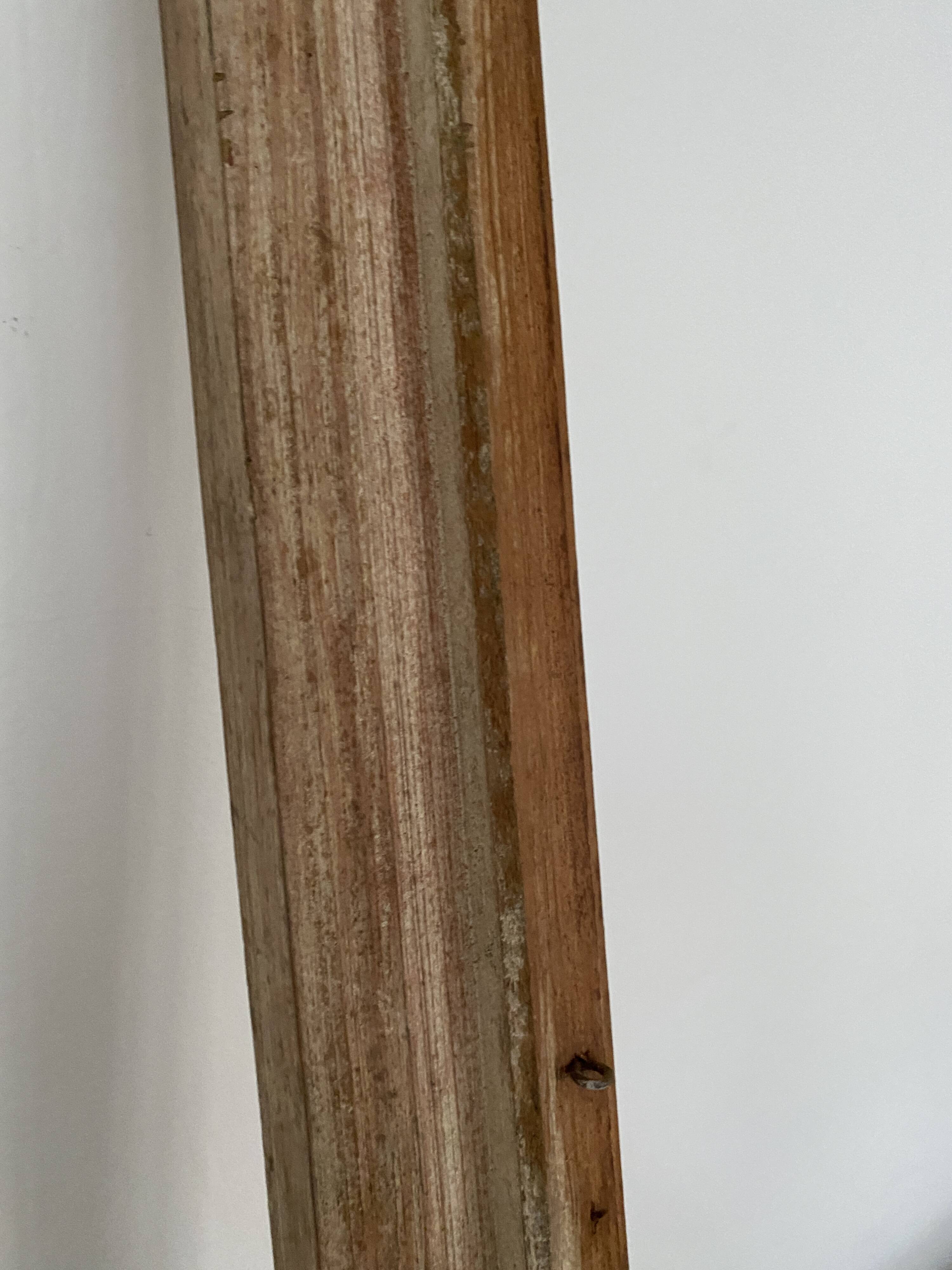 Old patinated / limed wood frame 89x76 cm