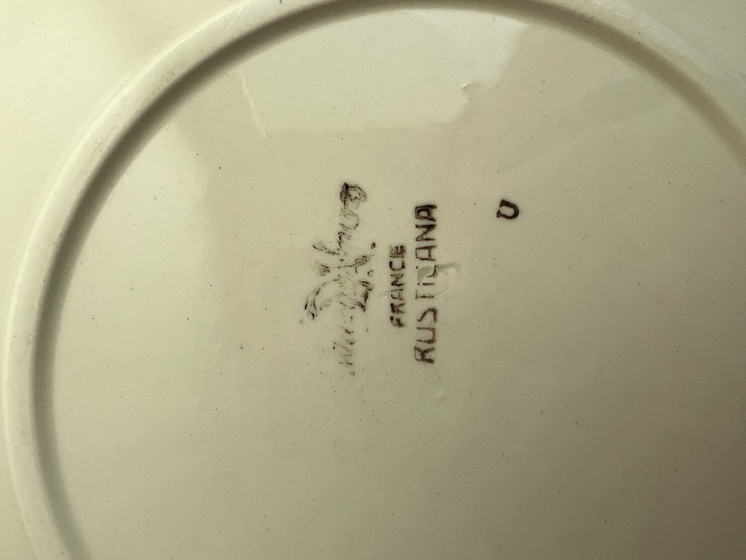 Floral plate - Sarreguemines Rusticana