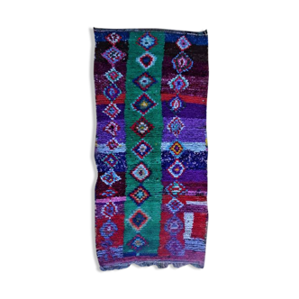 Moroccan Berber carpet boucherouite 230x110cm