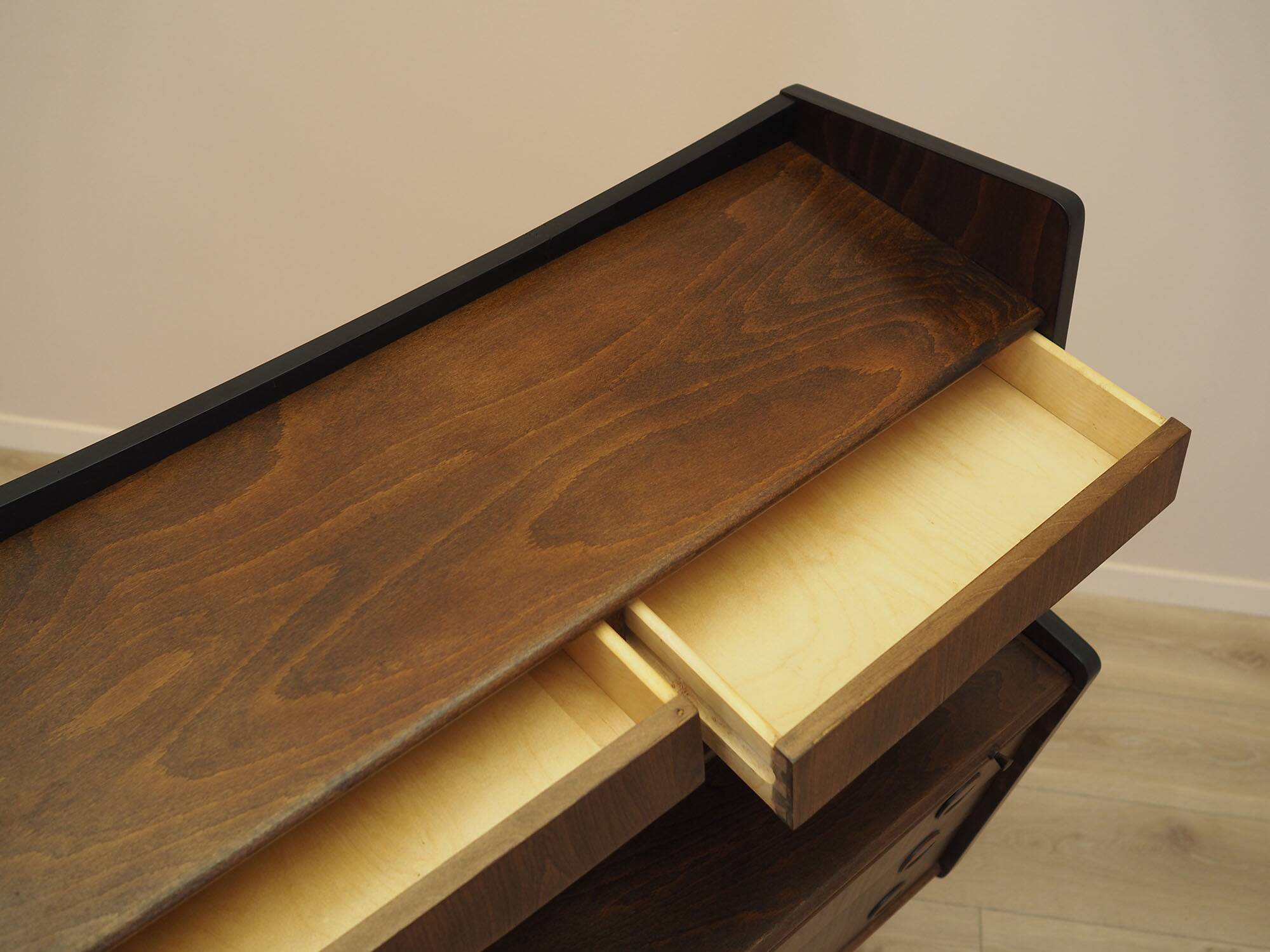 Walnut Secretary Desk 1960s Denmark with Drawers