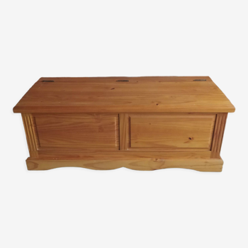 Large solid pine storage chest