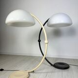 60s vintage black Serpente floor lamp by Elio Martinelli for Martinelli Luce