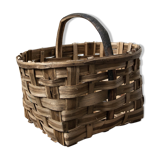 Mushroom braided wicker basket