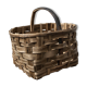 Panier à champignon en osier tressé