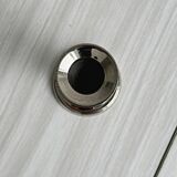 Small lightweight metal candlestick