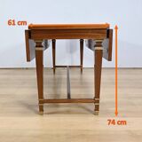 Important Shuttered Table in Sapelli Mahogany, Directoire style – 1970
