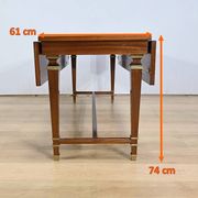 Important Shuttered Table in Sapelli Mahogany, Directoire style – 1970