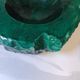 Vintage 70's Desk Set in Green Alabaster Malachite - 3 Pieces - Ita