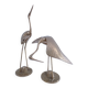 Two solid brass XL birds H. 48 cm