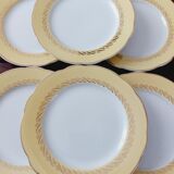 6 assiettes à dessert anciennes